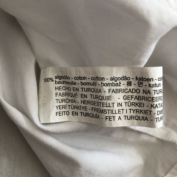 ZARA White Square Crop Top Wide Short Sleeve Medium - Picture 6 of 6